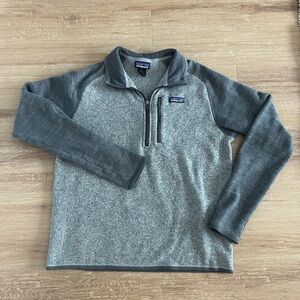 Patagonia Better Sweater Quarter Zip Pullover | Gray | Size L
